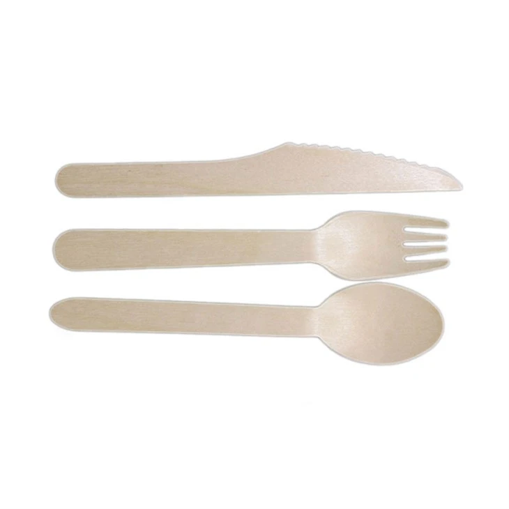 Disposable Wooden Cutlery Set With Logo